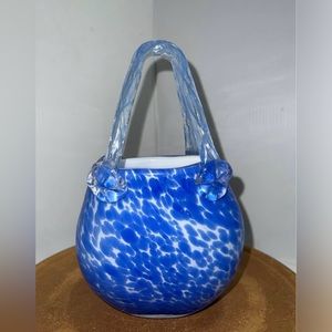 Ralph Lauren Accents | Lauren Hand Cut Mouth Blown Crystal Glass Handbag